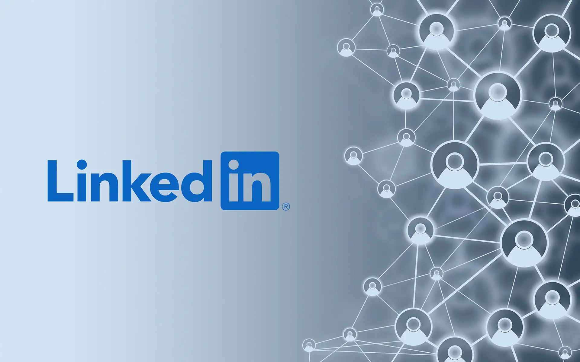 Changing LinkedIn Profile Backgrounds the graphic shows the LinkedIn logo and a network of people graphic